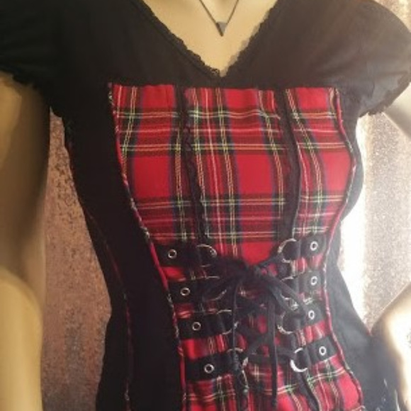Sold! Sold! CORSET style V-neck Top - Picture 5 of 6